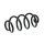 Suspension Spring rear axle coil spring KYB for RENAULT KOLEOS