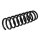 Suspension Spring rear axle coil spring Ø 100 mm KYB for e.g. HYUNDAI ix35
