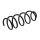 Suspension Spring rear axle coil spring Ø 112 mm KYB for e.g. MAZDA 3