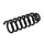 Suspension Spring rear axle coil spring Ø 101 mm KYB for e.g. MB C-CLASS