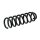 Suspension Spring rear axle coil spring Ø 100 mm KYB for MB C-CLASS