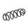 Suspension Spring rear axle coil spring Ø 108 mm KYB for SEAT LEON and others