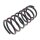 Suspension Spring rear axle coil spring Ø 178 mm KYB for HYUNDAI GALLOPER II