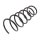 Suspension Spring rear axle coil spring Ø 160 mm KYB for e.g. RENAULT SAFRANE