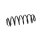Suspension Rear Axle Coil Spring Ø 121 mm KYB IAM-Expertise for HONDA HR-V