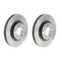 2 brake discs ventilated Ø 296 mm 25 mm BREMBO for...