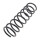 Suspension Spring rear axle coil spring Ø 128 mm KYB for LADA NIVA