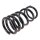 Suspension Spring rear coil spring Ø 154 mm KYB for e.g. MITSUBISHI PAJERO