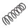 Suspension Spring rear axle coil spring Ø 130 mm KYB for NISSAN TERRANO