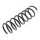 Suspension Spring rear axle coil spring Ø 117 mm KYB for RENAULT SCÉNIC