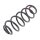 Suspension Spring rear axle coil spring KYB suitable for e.g. AUDI A4