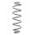 Suspension Spring rear axle coil spring KYB for e.g. CITROËN C3