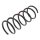 Suspension Spring rear axle coil spring KYB for e.g. DAIHATSU SIRION