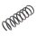 Suspension Spring rear axle coil spring KYB suitable for e.g. MAZDA 3