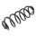 Suspension Spring rear axle coil spring KYB for e.g. CITROËN C4