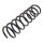 Suspension Spring rear axle coil spring KYB for e.g. FORD FOCUS
