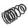 Suspension Spring rear axle coil spring KYB for e.g. HYUNDAI H-1
