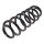 Suspension Spring rear axle coil spring KYB for e.g. SEAT ALHAMBRA