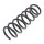 Suspension Spring rear axle coil spring Ø 110 mm KYB for SUBARU LEGACY