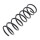 Suspension Spring rear axle coil spring Ø 108 mm KYB for MAZDA 3