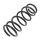Suspension Spring rear axle coil spring Ø 115 mm KYB for NISSAN ALMERA