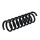 Suspension Spring rear axle coil spring Ø 100 mm KYB for MERCEDES-BENZ CLK