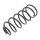 Suspension Spring rear axle coil spring Ø 123 mm KYB for HYUNDAI GETZ