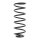 Suspension Spring rear axle coil spring Ø 124 mm KYB for HYUNDAI GETZ