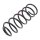 Suspension Spring rear axle coil spring Ø 124 mm KYB for HYUNDAI GETZ