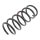 Suspension Spring rear axle coil spring Ø 136 mm KYB for FORD MONDEO