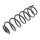 Suspension Spring rear axle coil spring KYB for RENAULT MEGANE