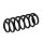 Suspension Spring rear axle coil spring Ø 117 mm KYB for e.g. AUDI A3