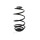 Suspension Spring rear coil spring Ø 145 mm KYB for e.g. OPEL ASTRA
