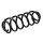 Suspension Spring rear axle coil spring Ø 111 mm KYB for e.g. VW JETTA