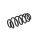 Suspension Spring rear axle coil spring Ø 112 mm KYB for VW GOLF