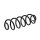 Suspension Spring rear axle coil spring Ø 122 mm KYB for e.g. AUDI A6
