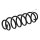 Suspension Spring rear axle coil spring Ø 108 mm KYB for e.g. SKODA OCTAVIA
