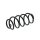 Suspension Spring rear axle coil spring Ø 127 mm KYB for TOYOTA VERSO