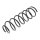 Suspension Spring front axle coil spring Ø 119 mm KYB for e.g. FORD ESCORT