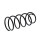 Suspension Spring front axle left coil spring Ø 163 mm KYB for e.g. OPEL OMEGA
