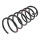 Suspension Spring front axle Ø 140 mm KYB for SKODA OCTAVIA and others