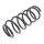 Suspension Spring front axle coil spring Ø 158 mm KYB for NISSAN PATROL