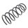 Suspension Spring front axle left coil spring Ø 162 mm KYB for e.g. OPEL OMEGA