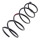 Suspension Spring front axle coil spring Ø 148 mm KYB for RENAULT CLIO