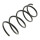 Suspension Spring front axle coil spring Ø 145 mm KYB for RENAULT TWINGO