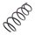 Suspension Spring front axle coil spring Ø 144 mm KYB for e.g. RENAULT KANGOO