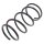 Suspension Spring front axle Ø 160 mm KYB for SUZUKI BALENO and others