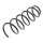 Suspension Spring front axle coil spring Ø 120 mm KYB for e.g. SMART FORFOUR
