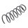 Suspension Spring front axle coil spring Ø 122 mm KYB for e.g. MITSUBISHI COLT