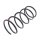 Suspension Spring front axle coil spring Ø 173 mm KYB for MITSUBISHI SPACE